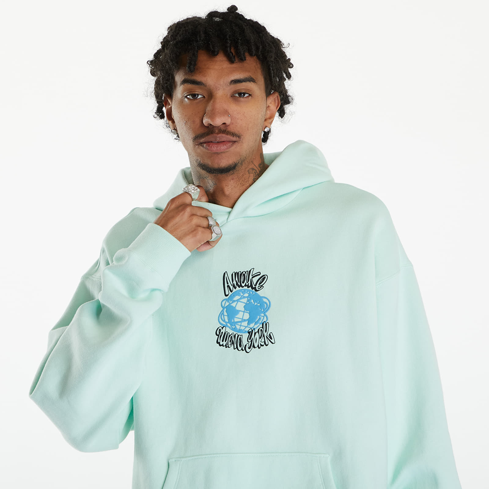 Hoodies and sweatshirts  Awake NY Globe Hoodie Mint