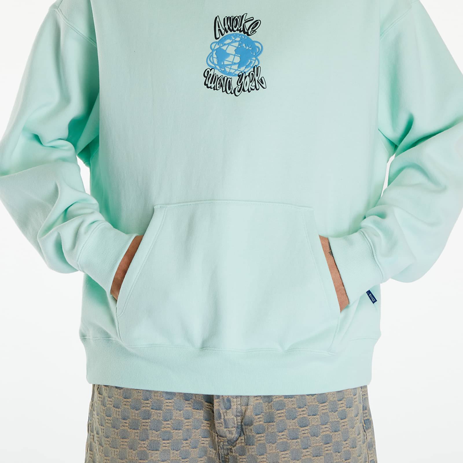 Світшот Awake NY Globe Hoodie Mint XXL