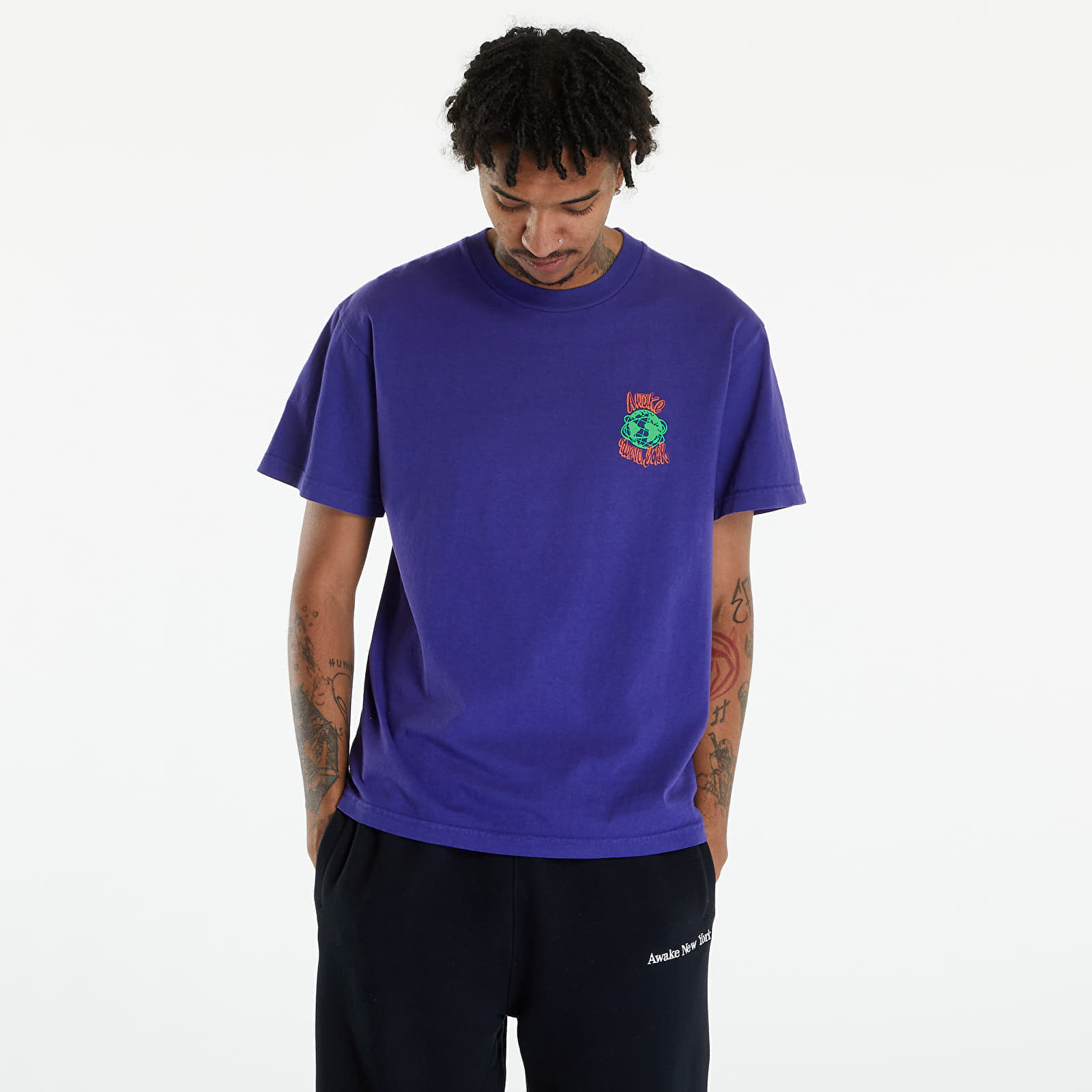 Тениски Awake NY Crawford T-Shirt Purple