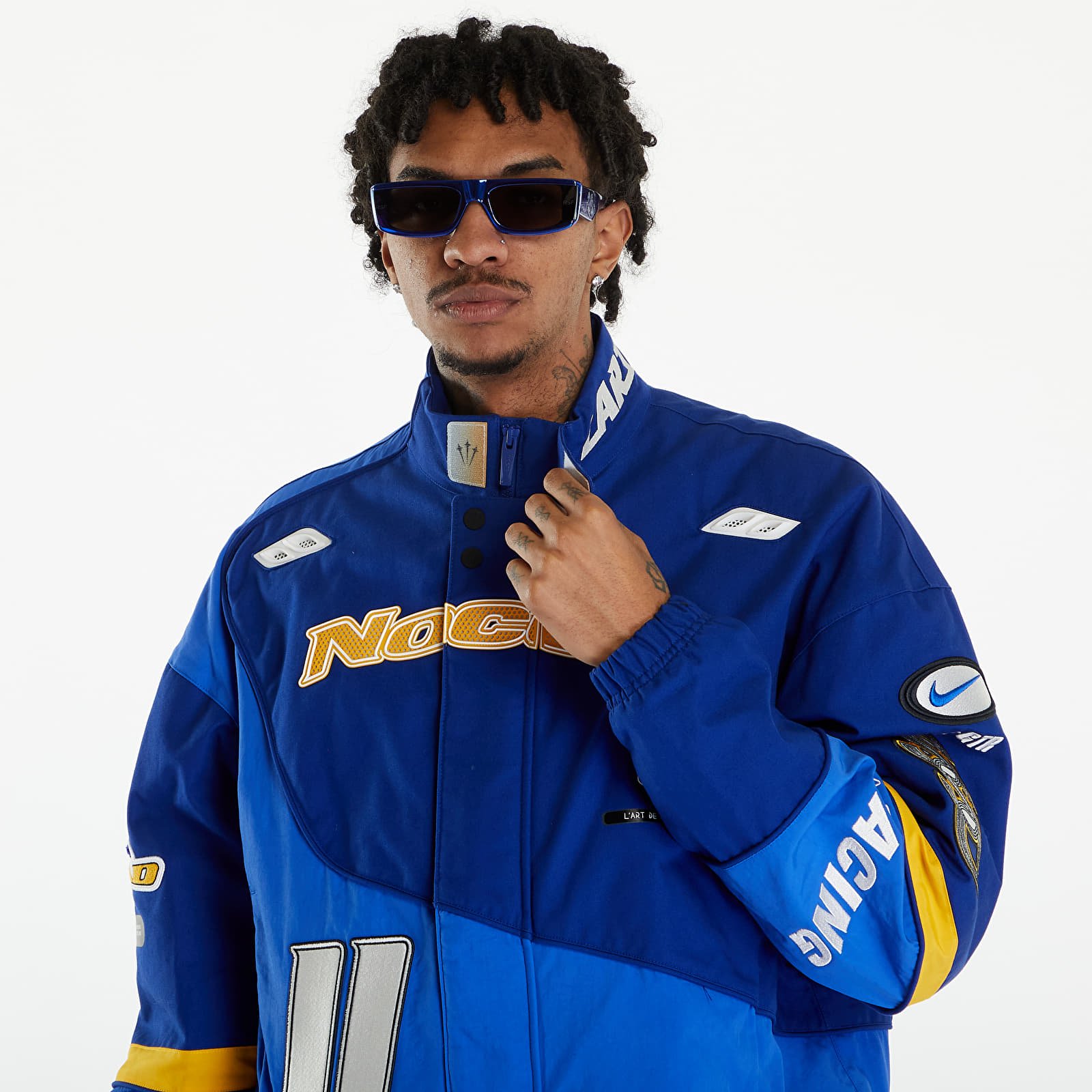 Jackets Nike x Drake NOCTA x L'ART Mens's Racing Jacket Deep