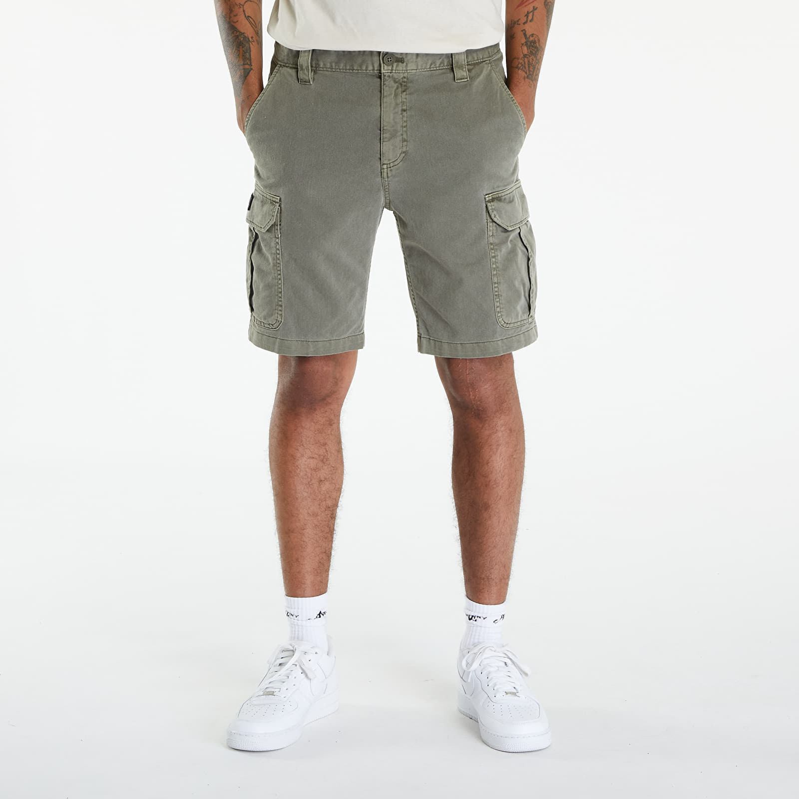 Pantaloncini Tommy Jeans Ethan Cargo Shorts Drab Olive Green