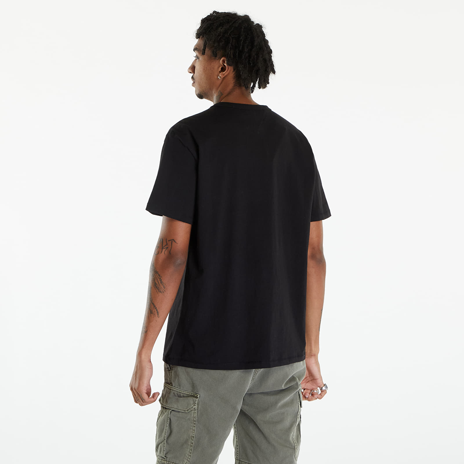 T-shirts Tommy Jeans Regular Varsity Tee Black