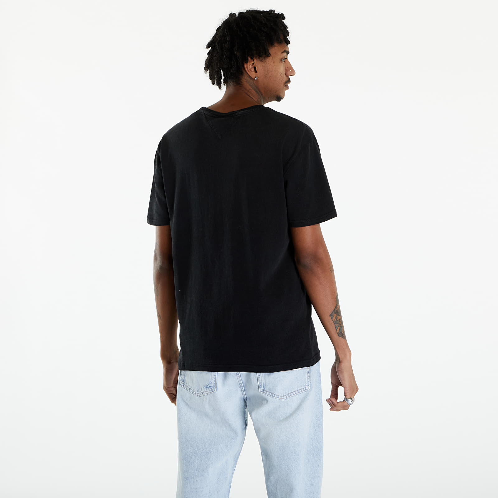 Tričká Tommy Jeans Varsity Logo T-Shirt Black