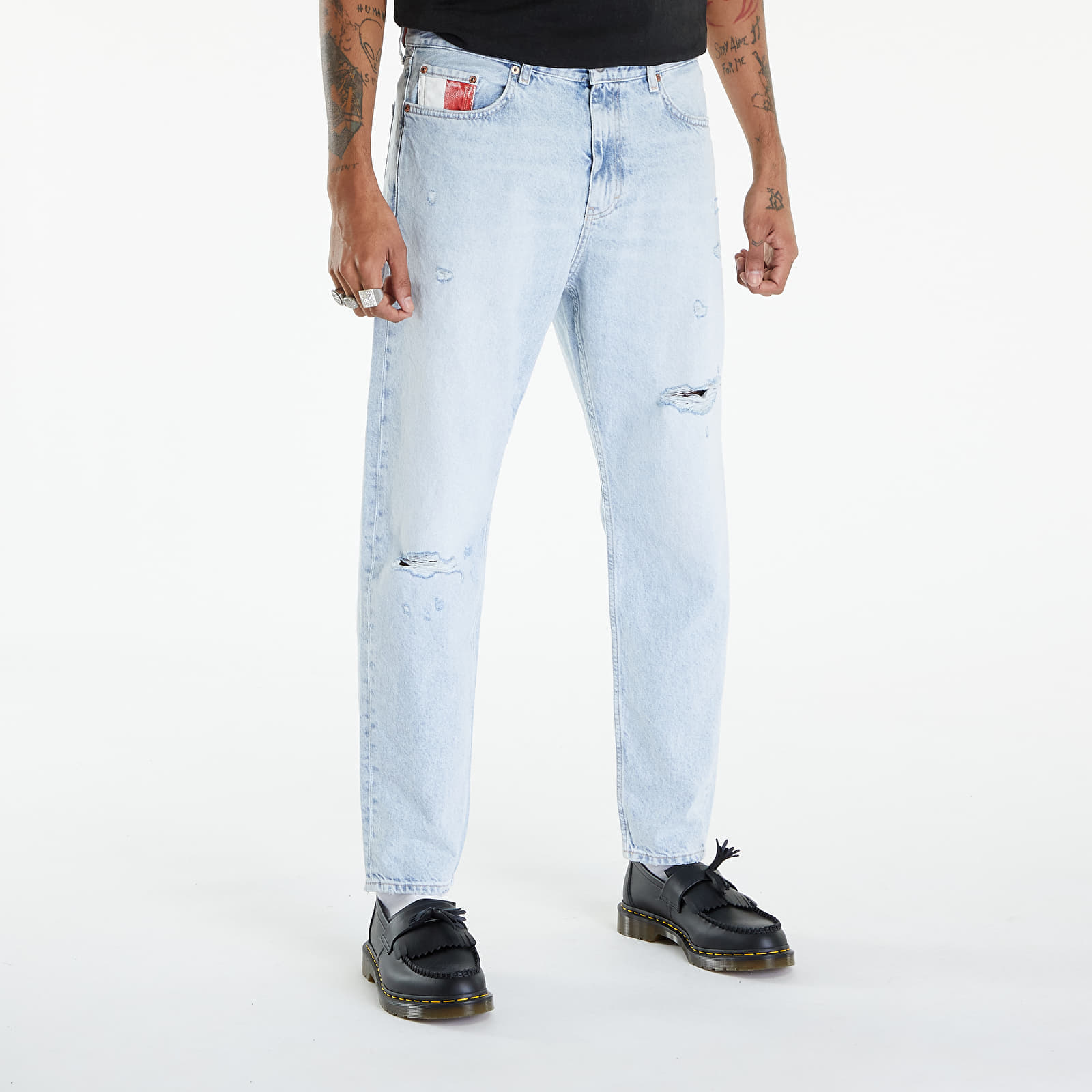 Дънки Tommy Jeans Isaac Relaxed Tapered Archive Jeans Denim Light