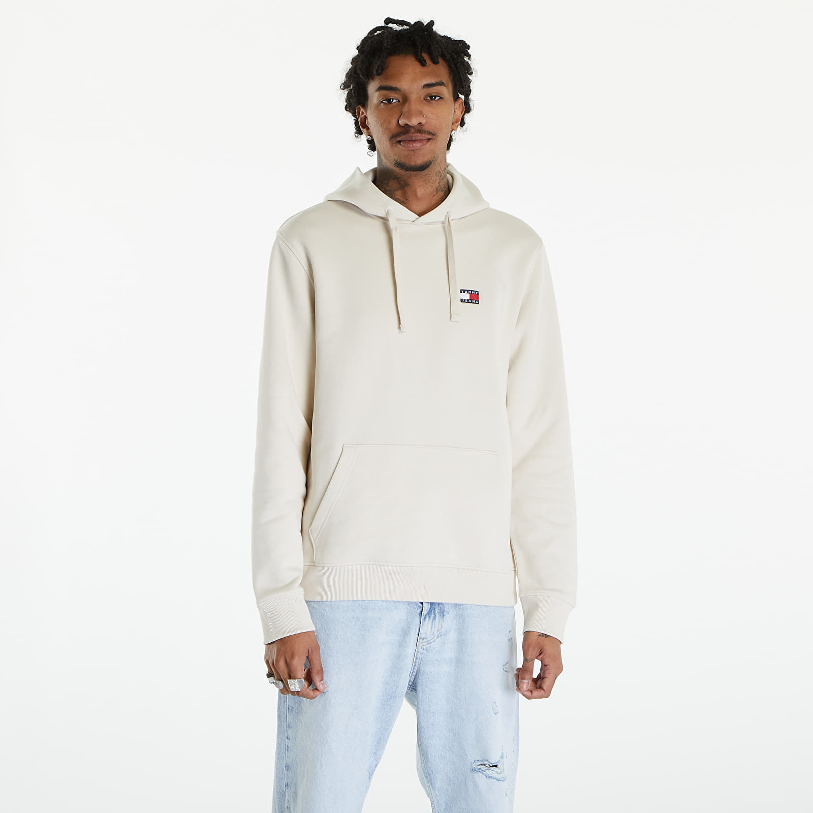 Hoodies and sweatshirts  Tommy Jeans Regular Badge Hoodie Newsprint