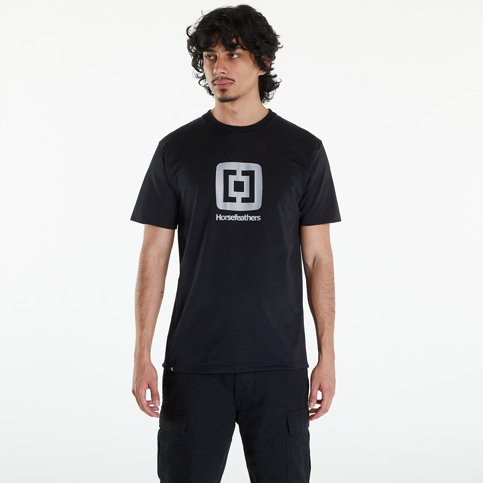 Tricouri  Horsefeathers Spike II Tech T-Shirt Icon Black