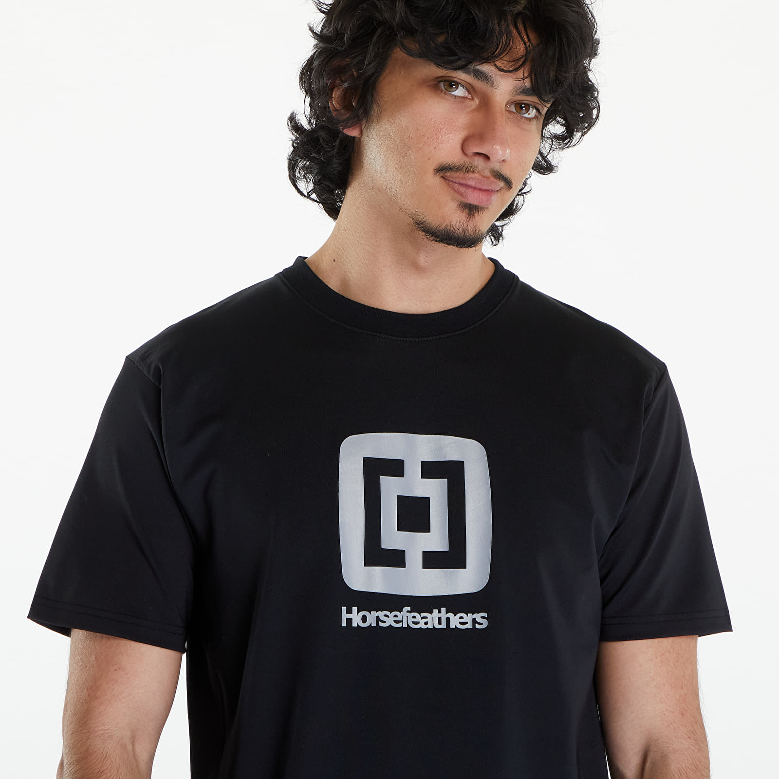 Tricouri  Horsefeathers Spike II Tech T-Shirt Icon Black