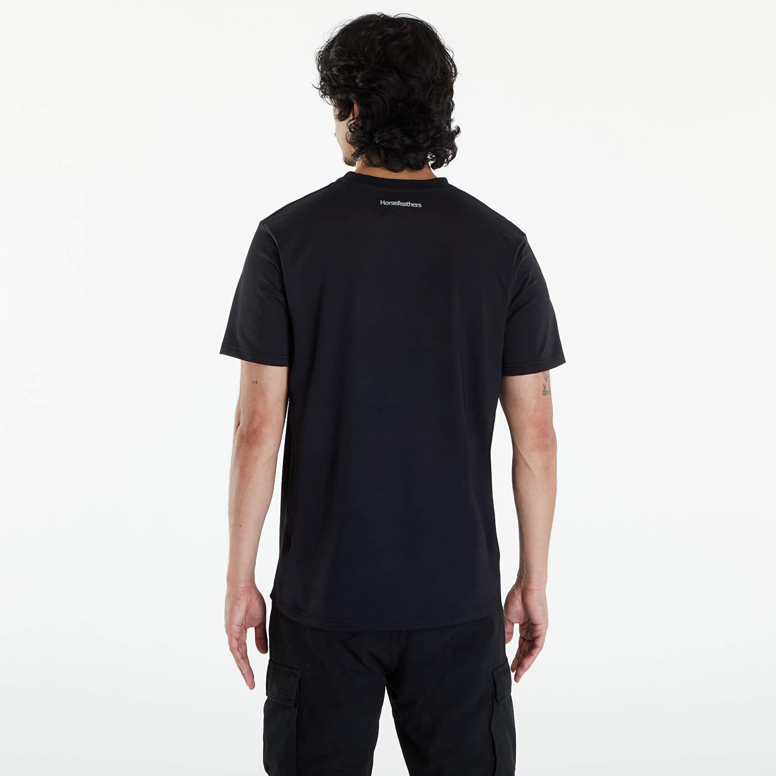 Tricouri  Horsefeathers Spike II Tech T-Shirt Icon Black