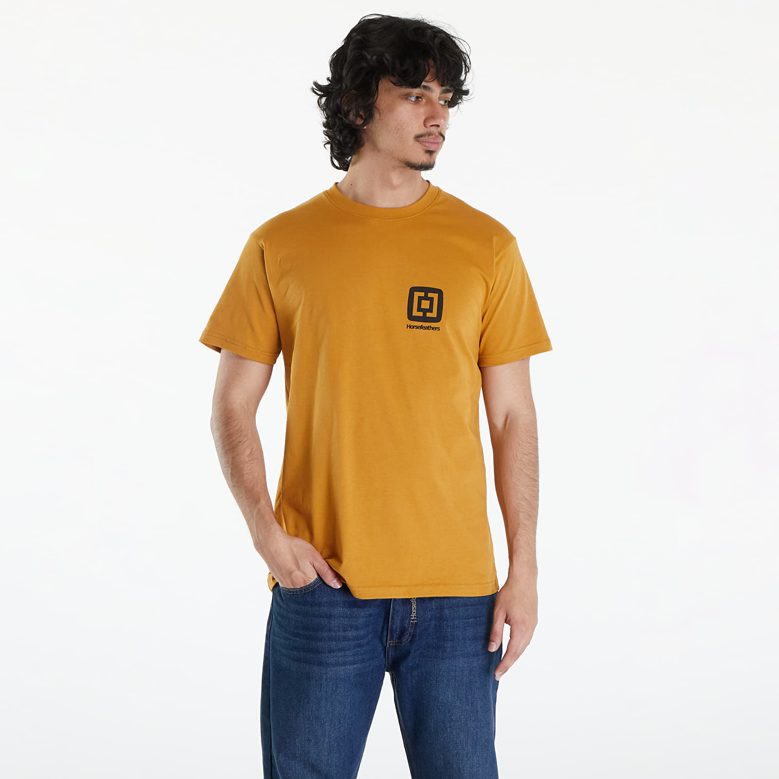 Тениски Horsefeathers Mini Logo T-Shirt Spruce Yellow