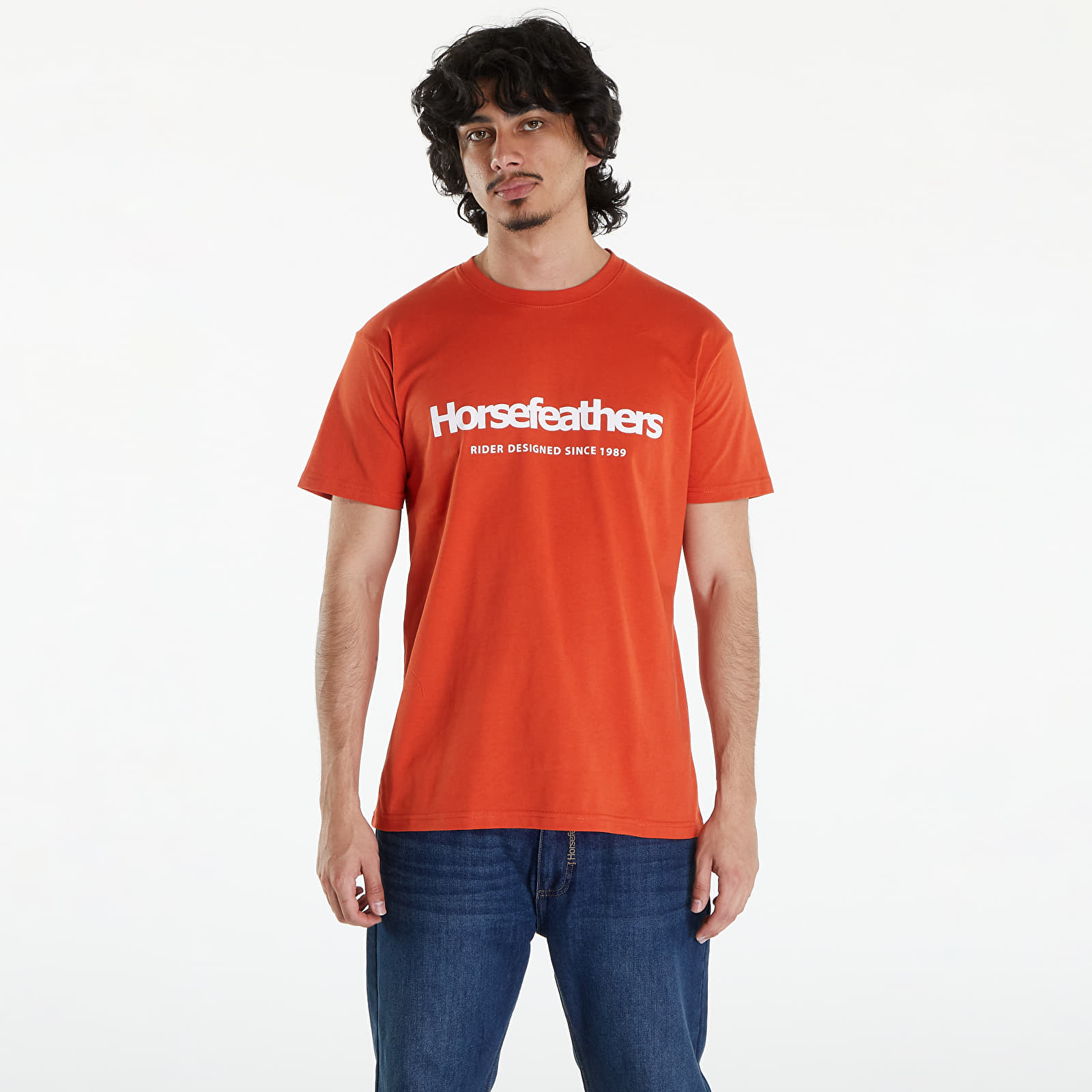 Pólók Horsefeathers Quarter T-Shirt Orange Rust