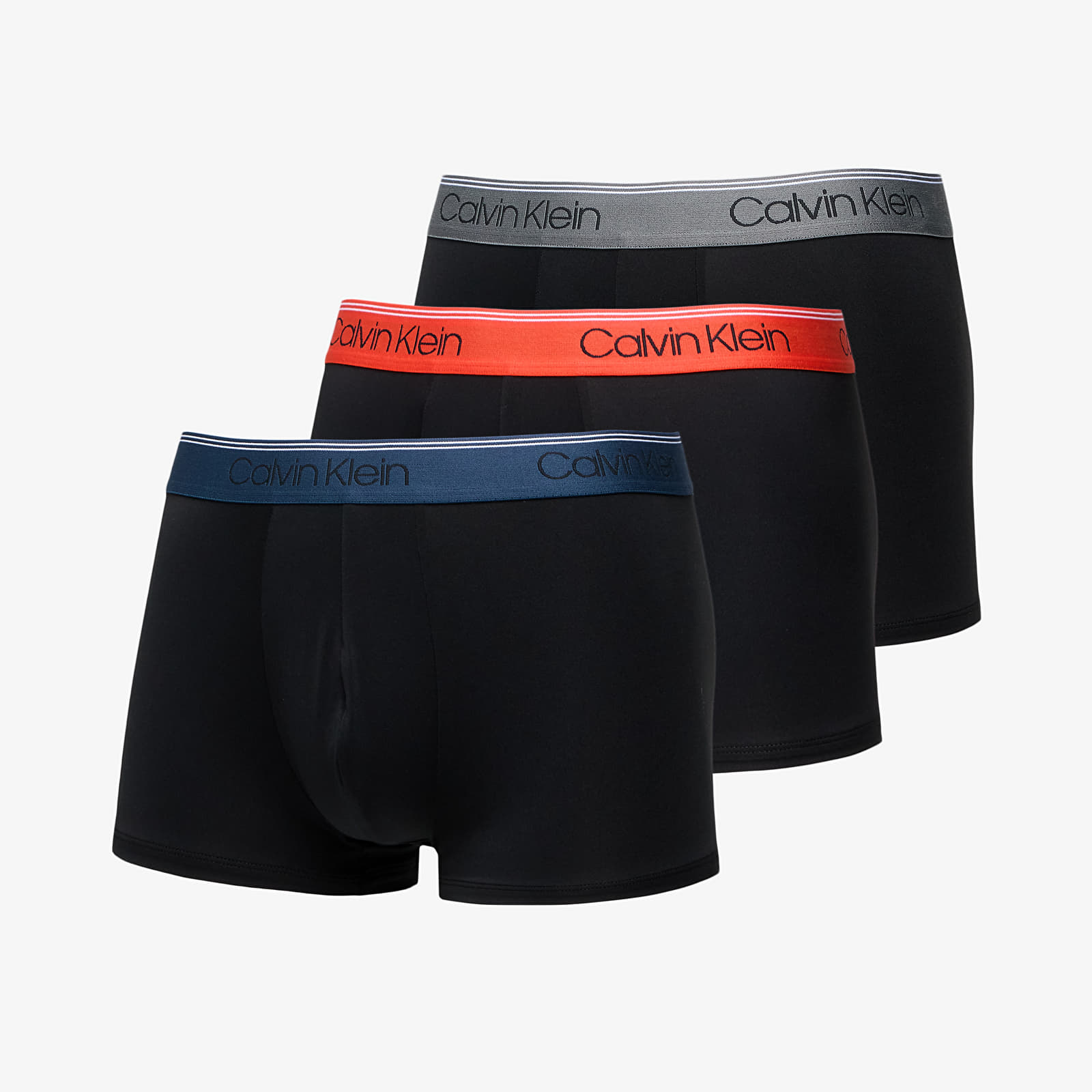 Boxer shorts Calvin Klein Microfiber Stretch Low Rise Trunk 3-Pack Black
