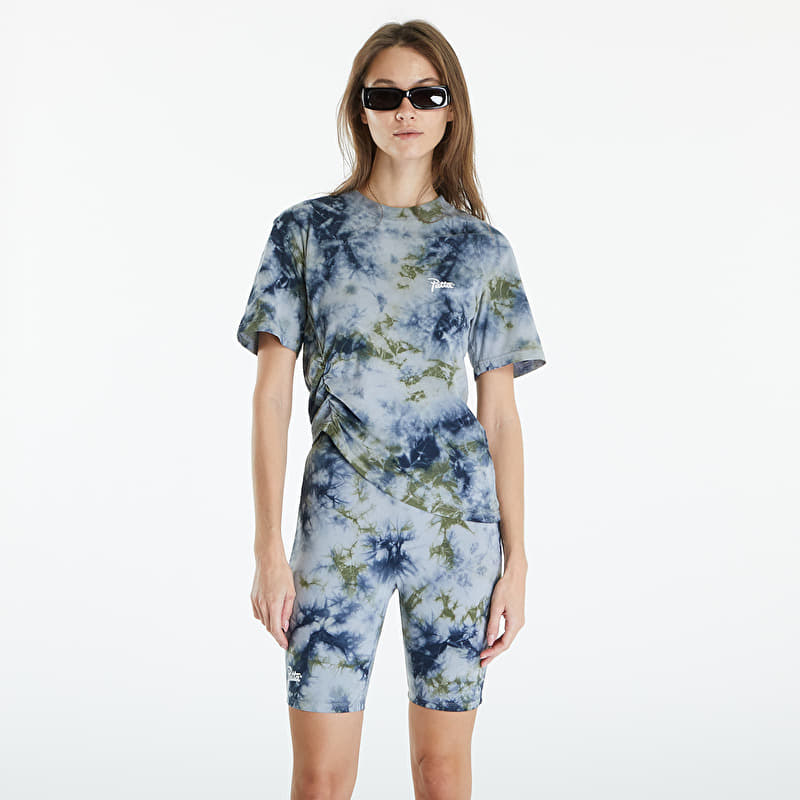 Maglietta Patta Femme Tie Dye Cropped Ruched T-Shirt Quarry