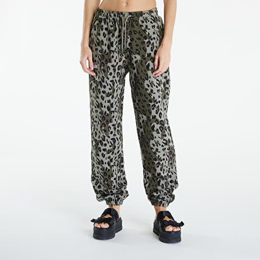 Patta Femme Leopard Jogging Pants Dusty Olive