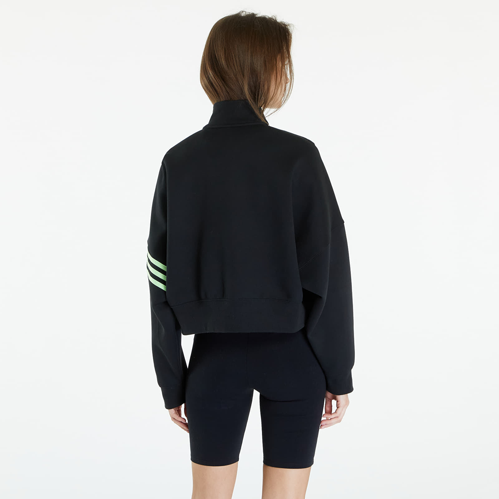 Hoodies and sweatshirts  adidas Neuclassics Tracktop Black /Semi Green Spark