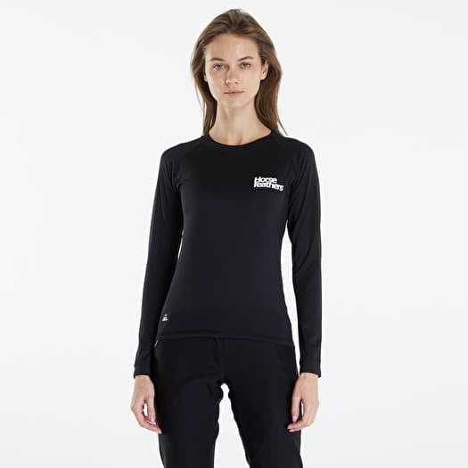 T-krekls Horsefeathers Vala Ls Top Black/ White