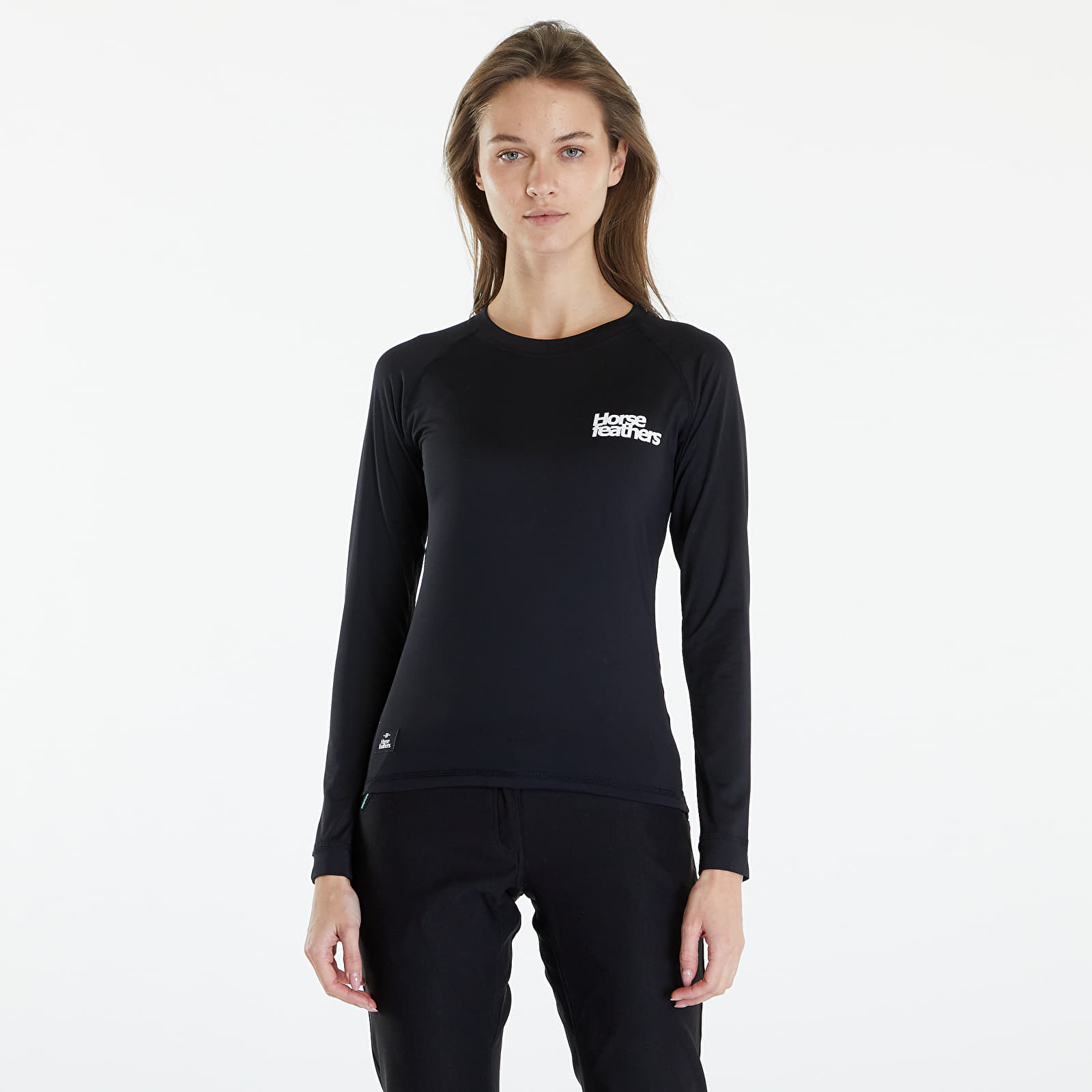 T-paidat Horsefeathers Vala Ls Top Black/ White