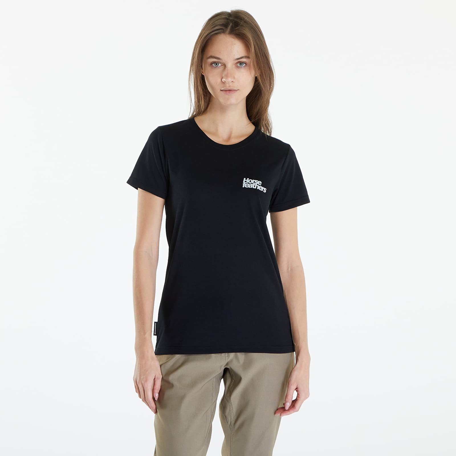 T-paidat Horsefeathers Leila II Tech T-Shirt Black