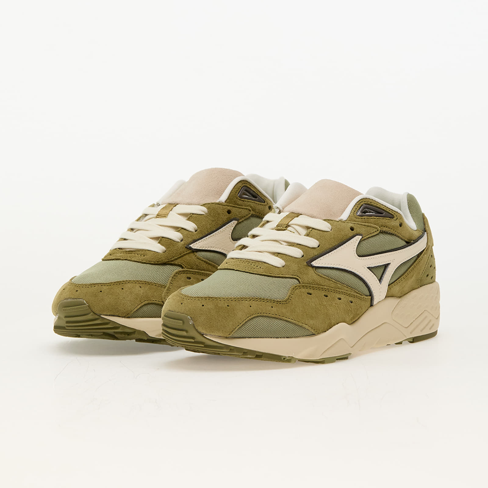 Herren Sneaker und Schuhe Mizuno Contender Premium Olive Drab/ Smoke Green/ Cloud Cream