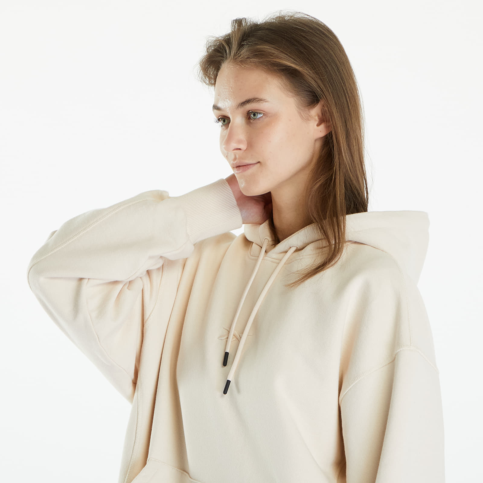 Mikiny Reebok LTD Oversized Hoodie UNISEX Beige