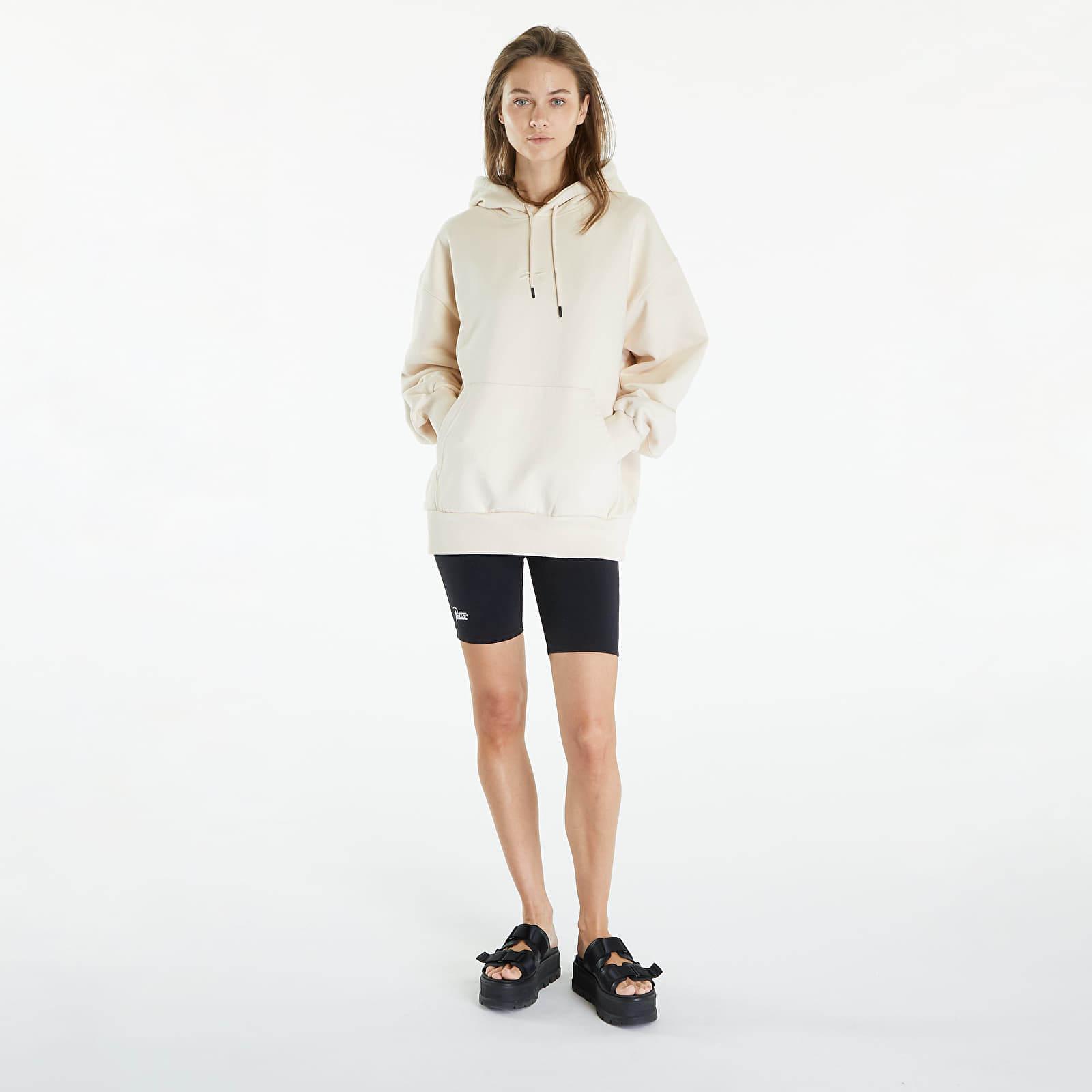 Mikiny Reebok LTD Oversized Hoodie UNISEX Beige