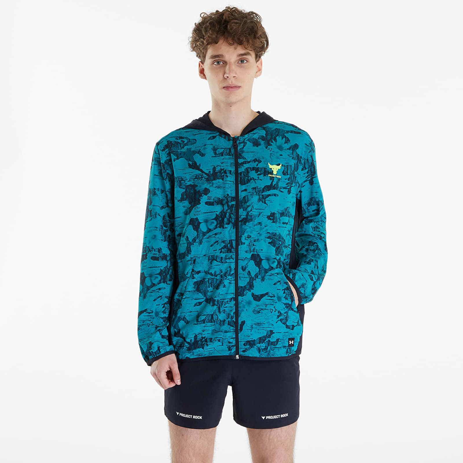 Якета Under Armour Project Rock Iso Tide Hybrid Jacket Hydro Teal/ Black/ High-Vis Yellow