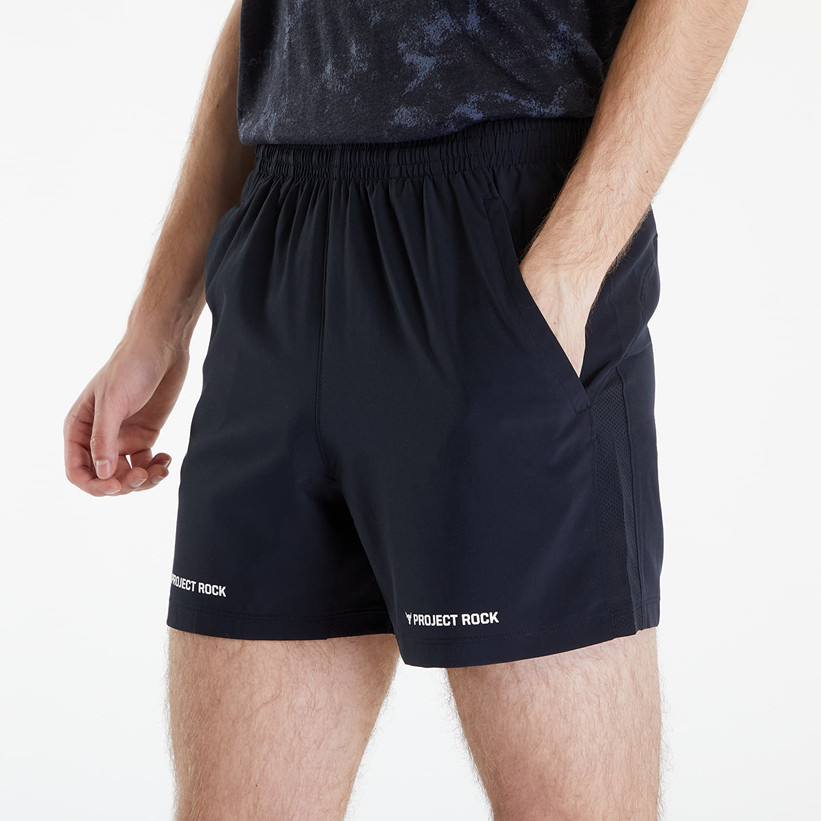 Shorts Under Armour Project Rock Ultimate 5" Training Short Black/ White