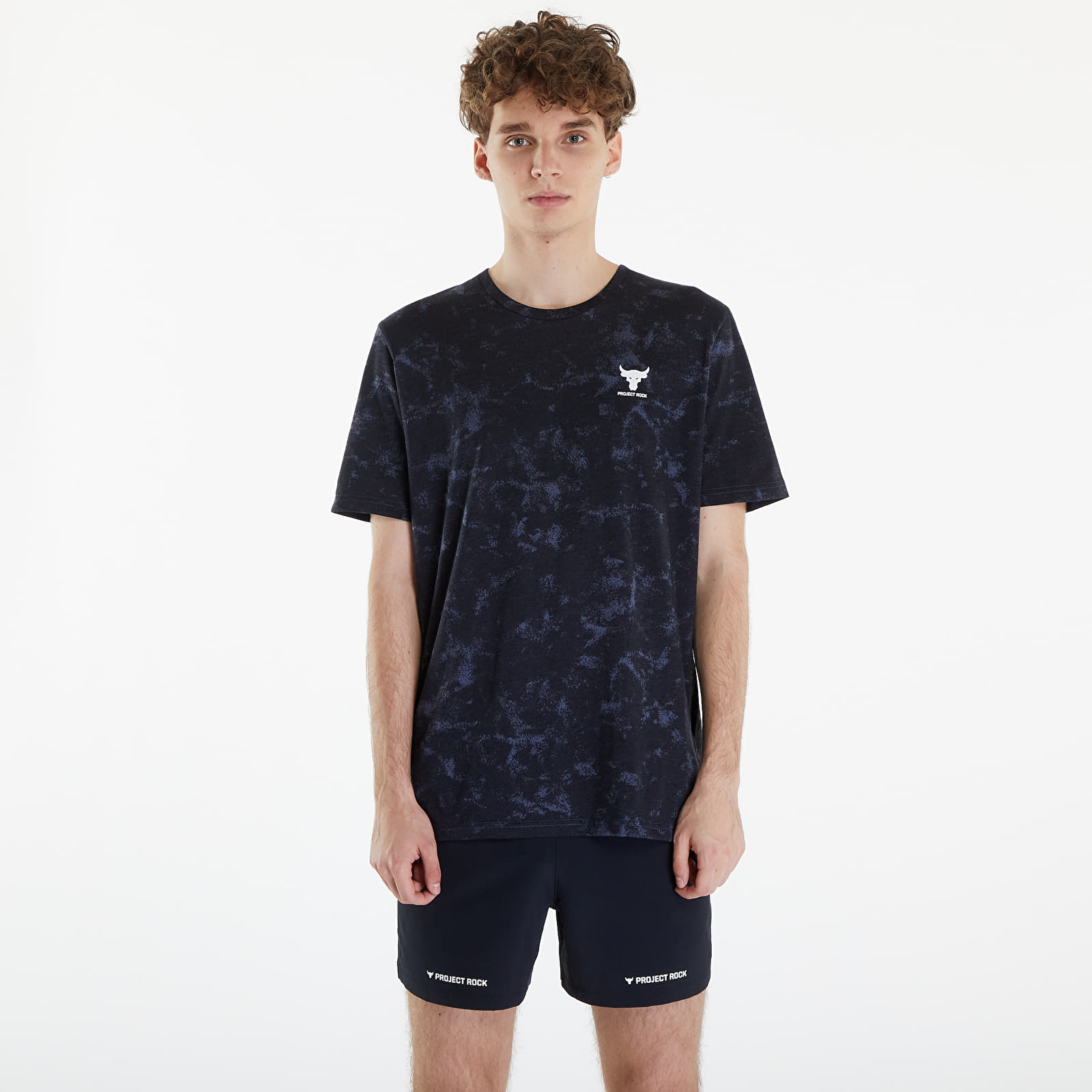 Pólók Under Armour Project Rock Payof AOP Graphic Black/ Silt