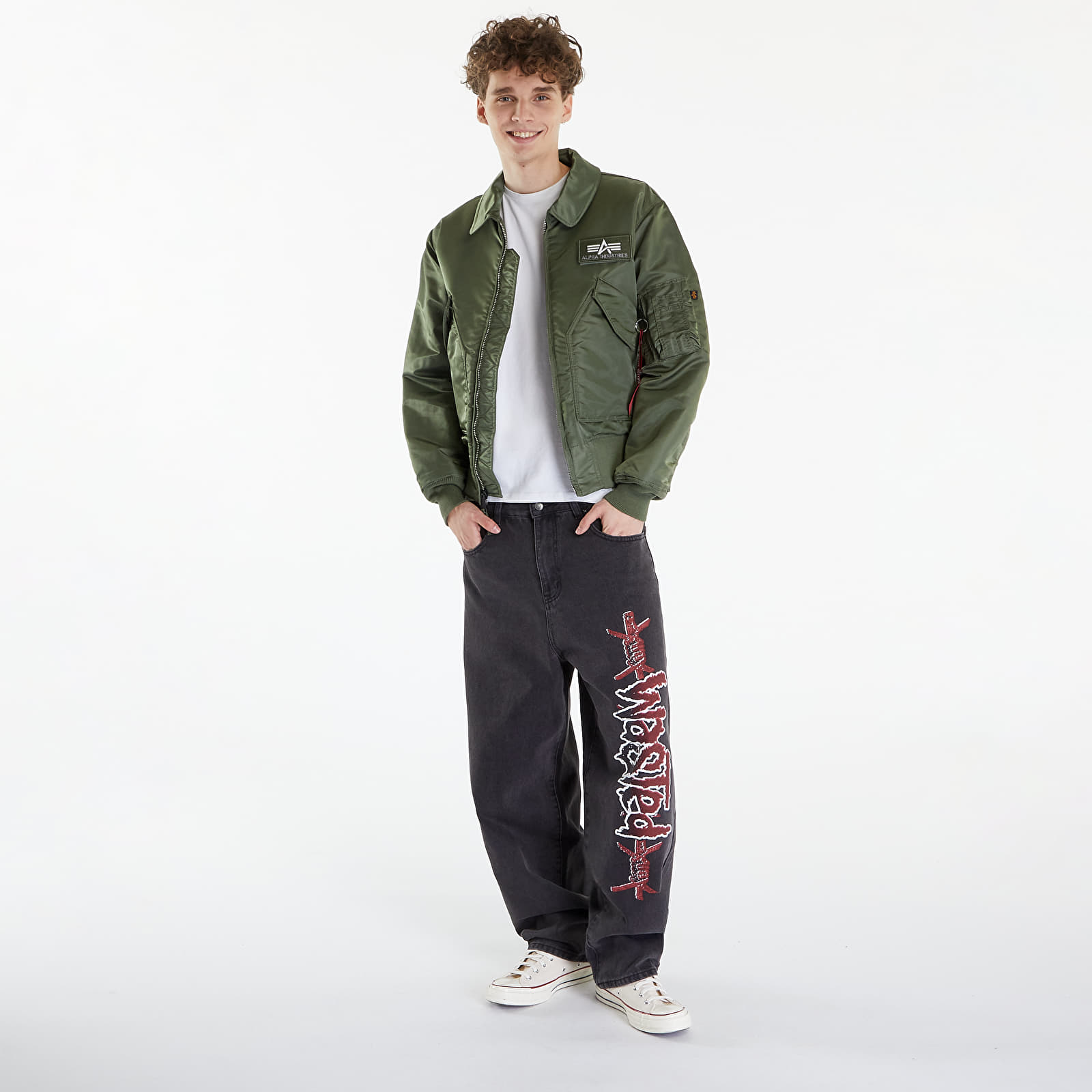 Bomber dzekik Alpha Industries CWU 45 Heritage Sage Green