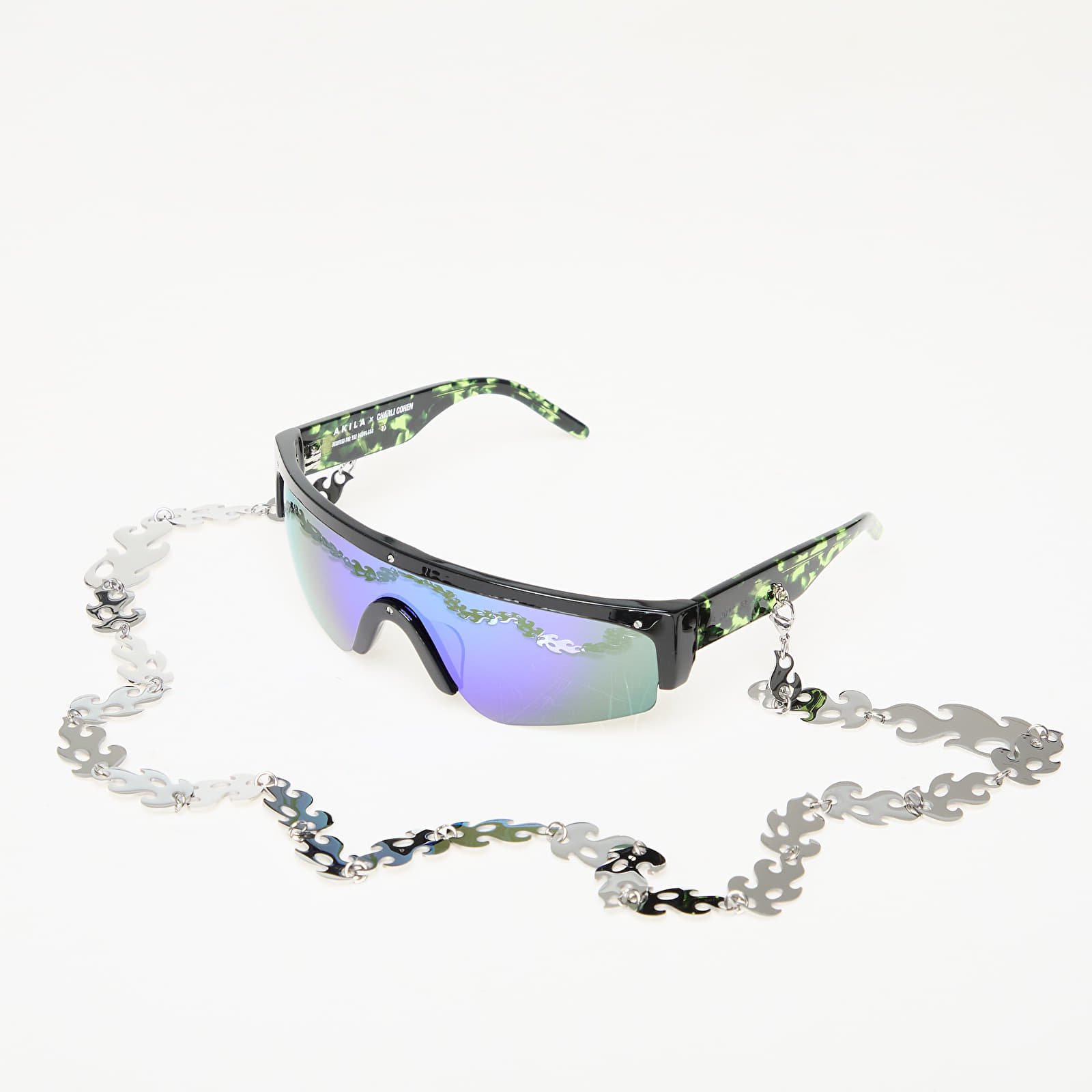 Sunglasses AKILA Halo x Charli Cohen Green Tortoise