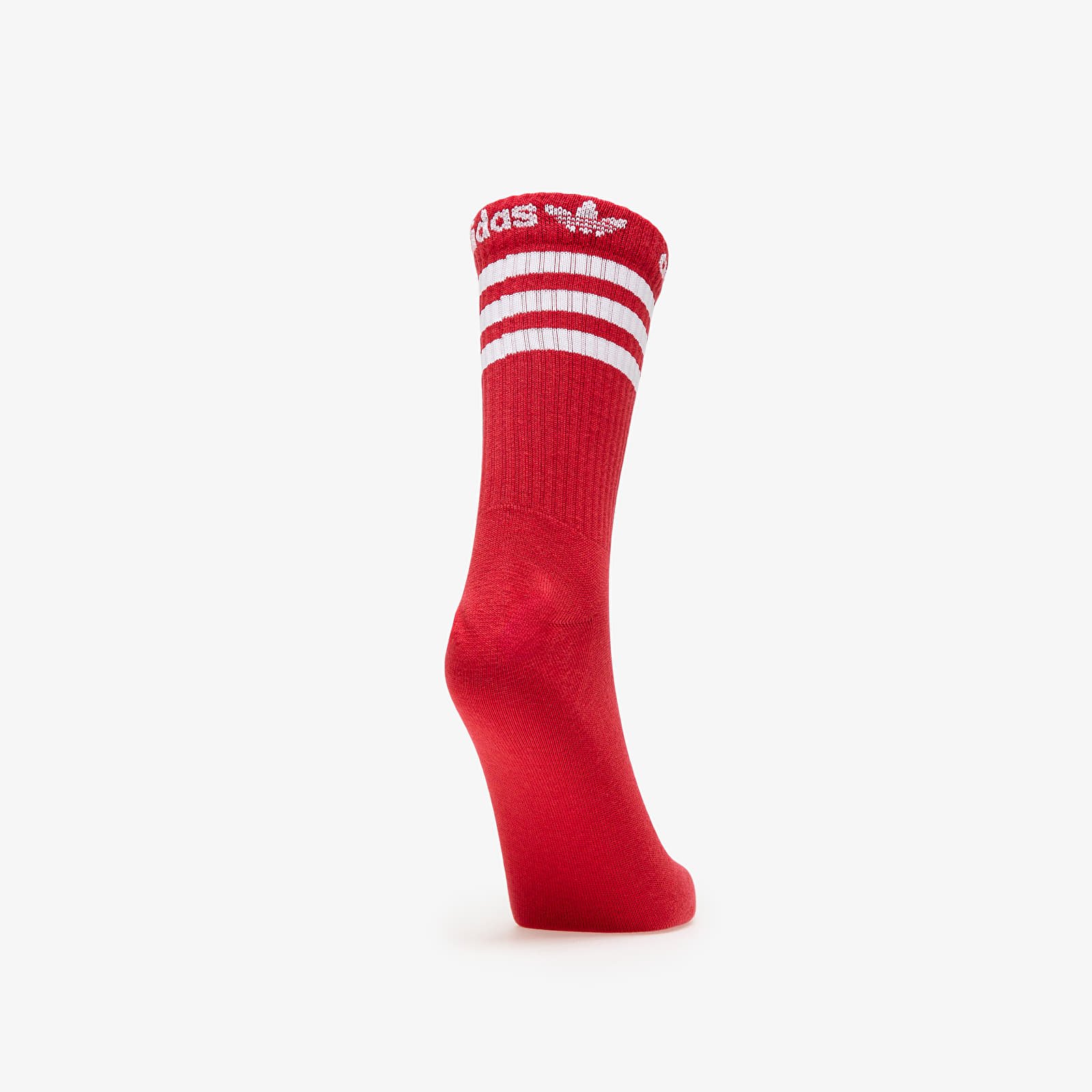 Kojinės adidas Adicolor Crew Socks 3-Pack Mgh Solid Grey/ White/ Better Scarlet