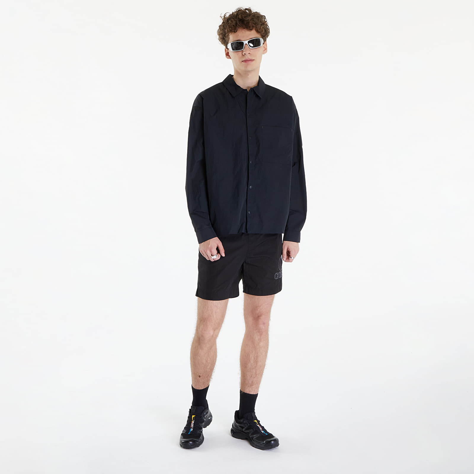 Ingek Nike Sportswear Tech Pack Men's Woven Long-Sleeve Shirt Black/ Black/ Black