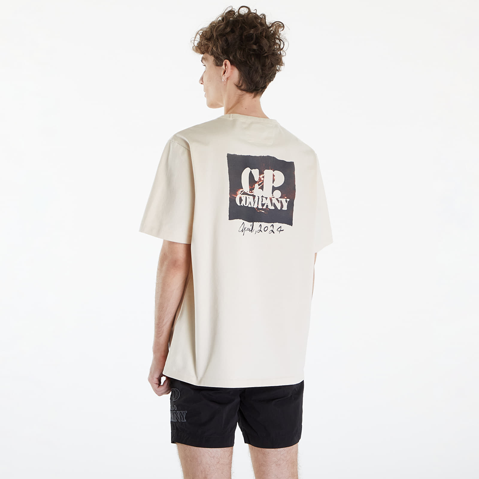T-shirts C.P. Company Mercerized Twisted Graphic T-Shirt Pistachio Shell