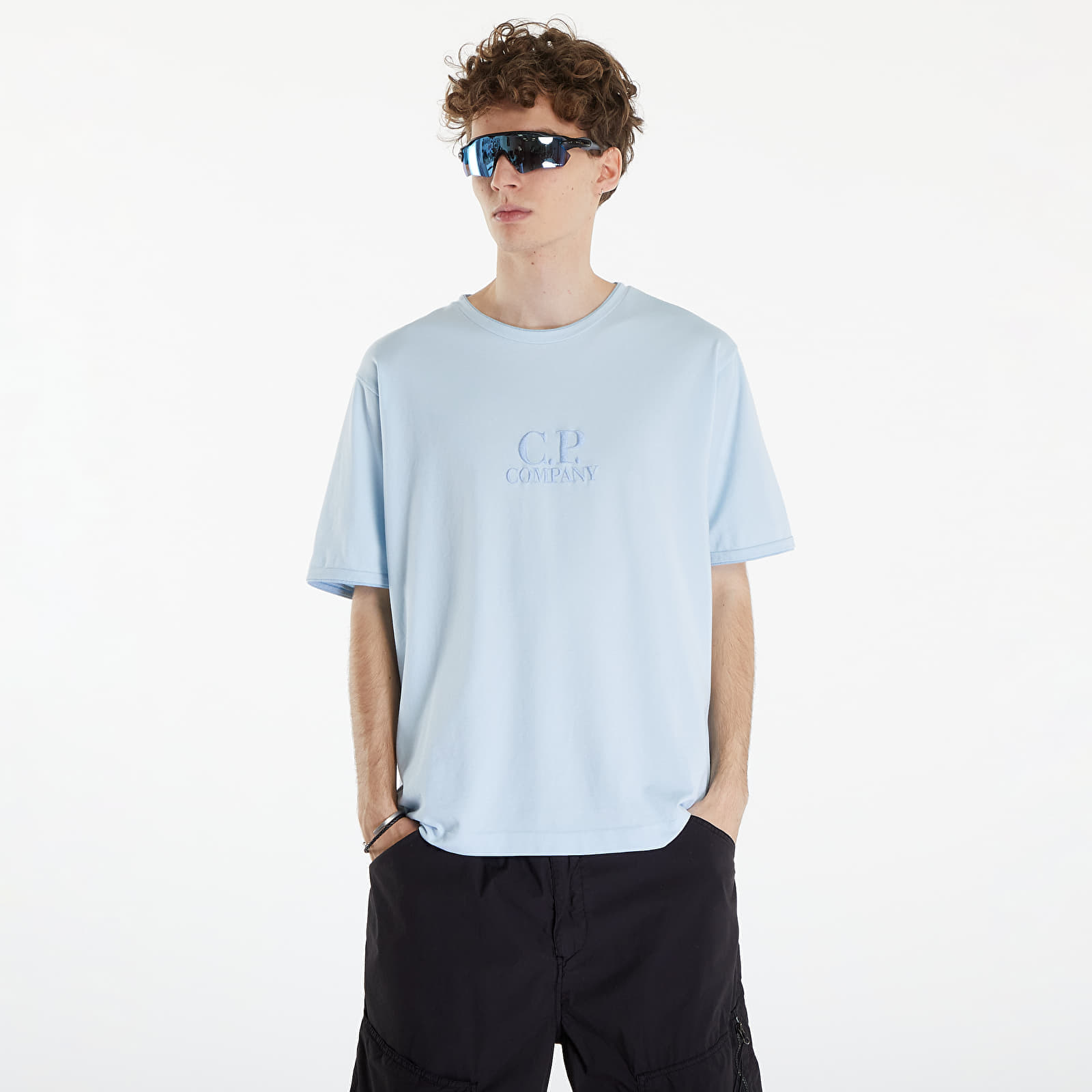 Тениски C.P. Company Short Sleeve T-Shirt Starlight Blue