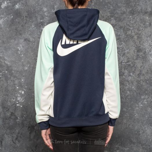 Hoodies and sweatshirts Nike Sportswear Full Zip PK CB Hoodie Obsidian Mint Foan Sail Footshop