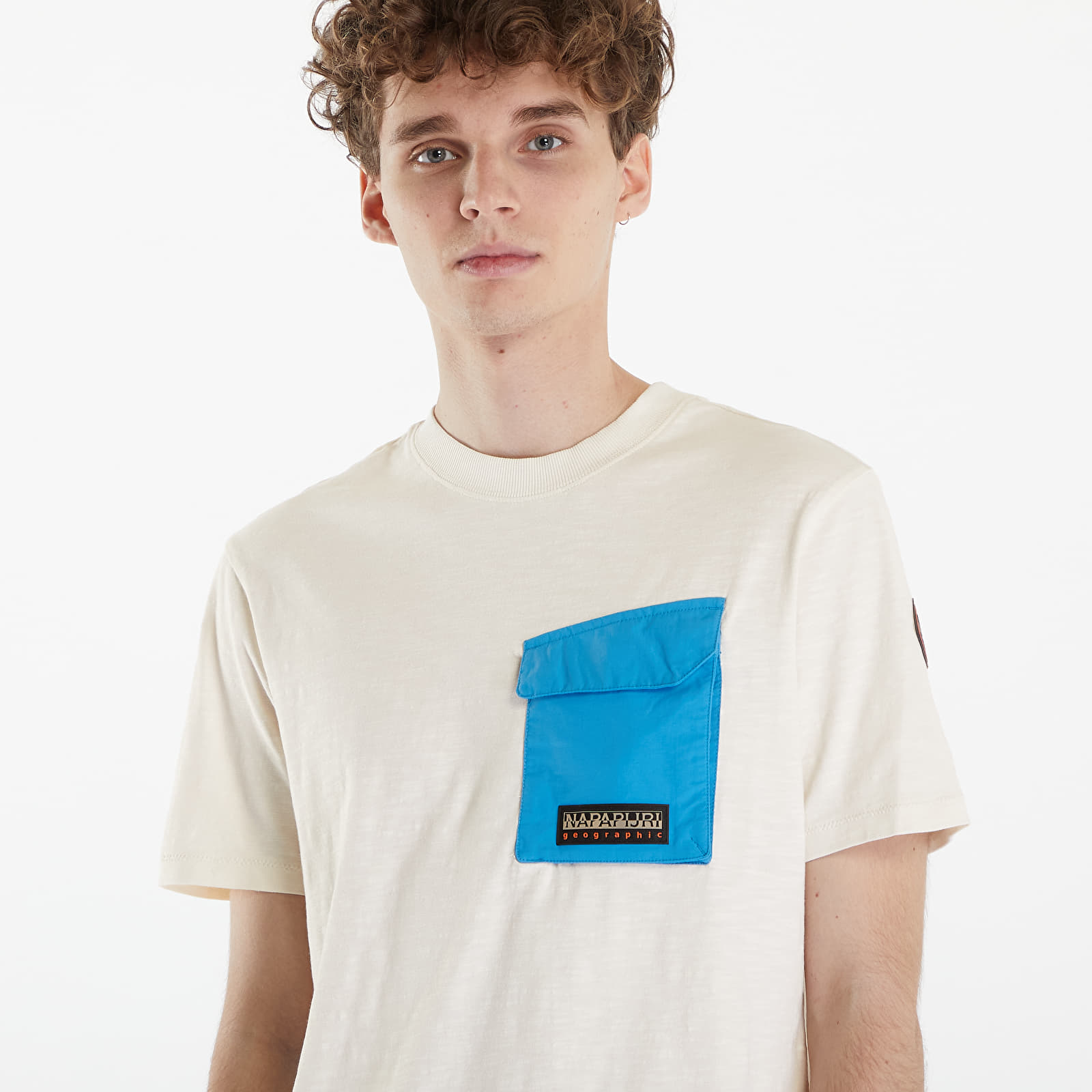 T-Shirts Napapijri Tepees Short Sleeve T-Shirt White Whisper