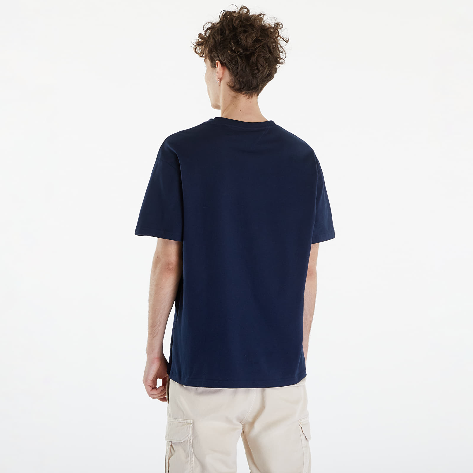 Trička Tommy Jeans Reg Signature Tee Blue