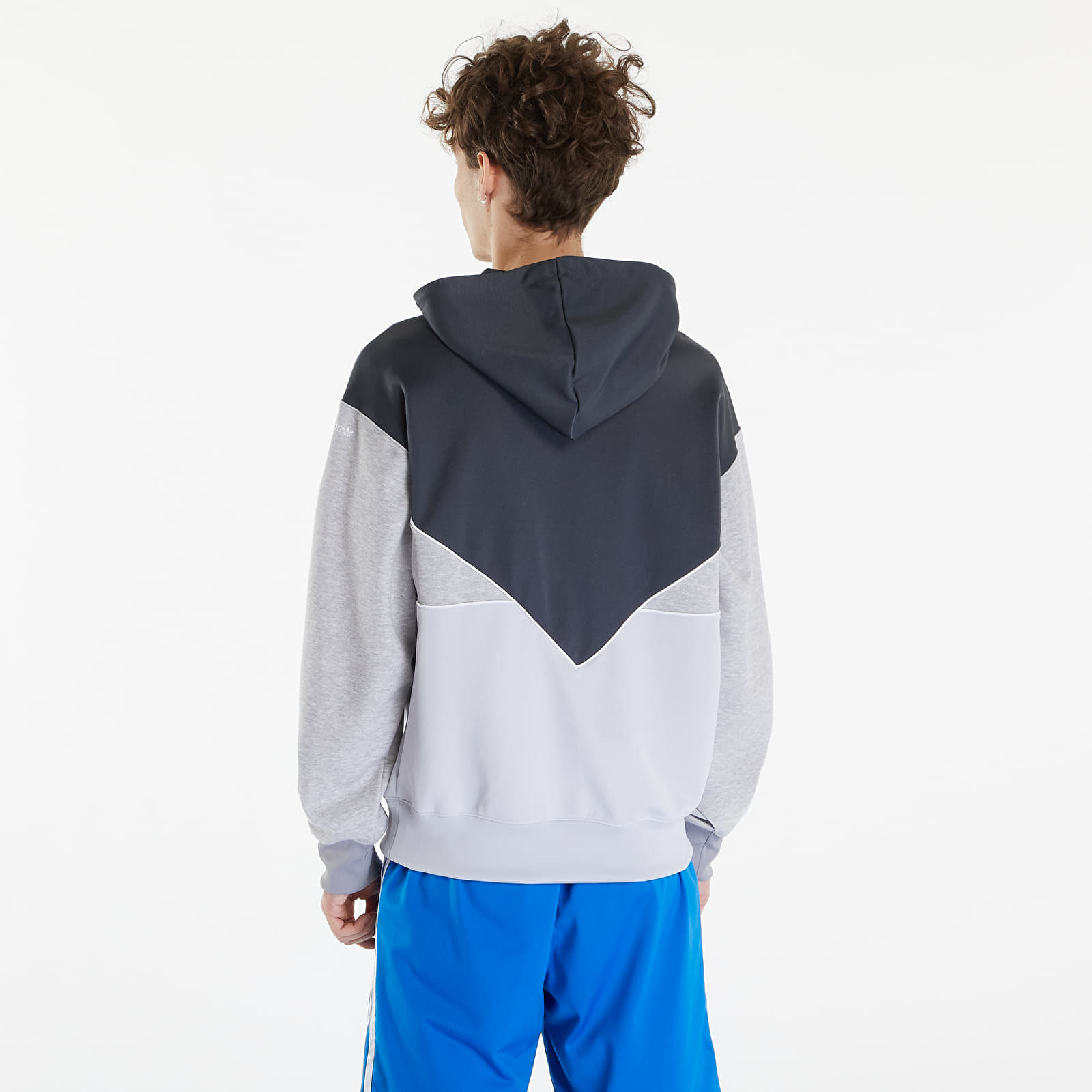 Sweatjacken und Sweatshirts adidas Adicolor Cutline Hoodie Dark Grey Heather/ Light Grey Heather/ Medium Grey Heather