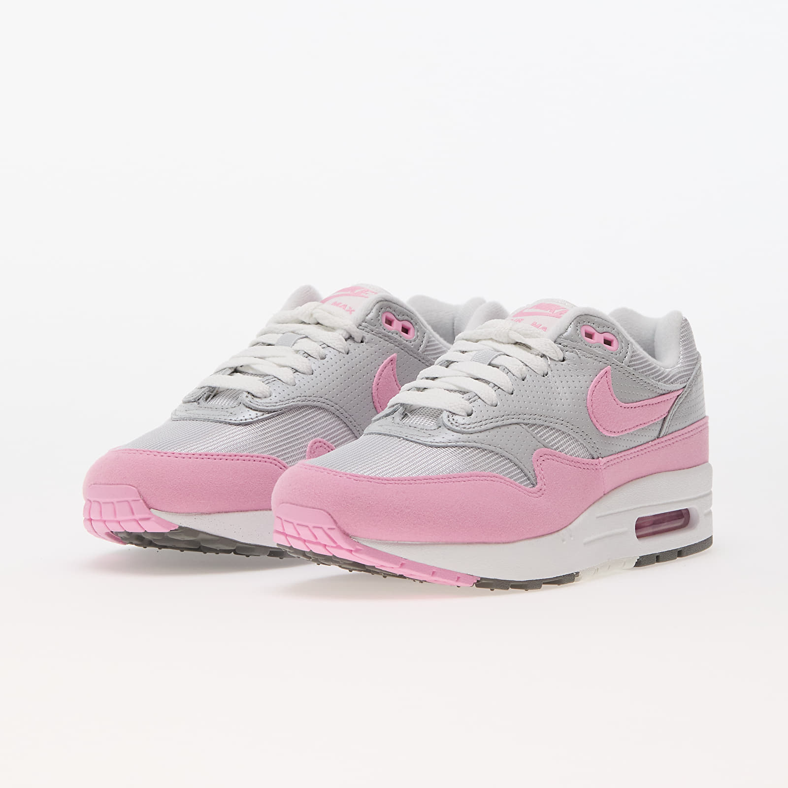 Дамски кецове и обувки Nike W Air Max 1 87 Metallic Platinum/ Pink Rise-Flat Pewter