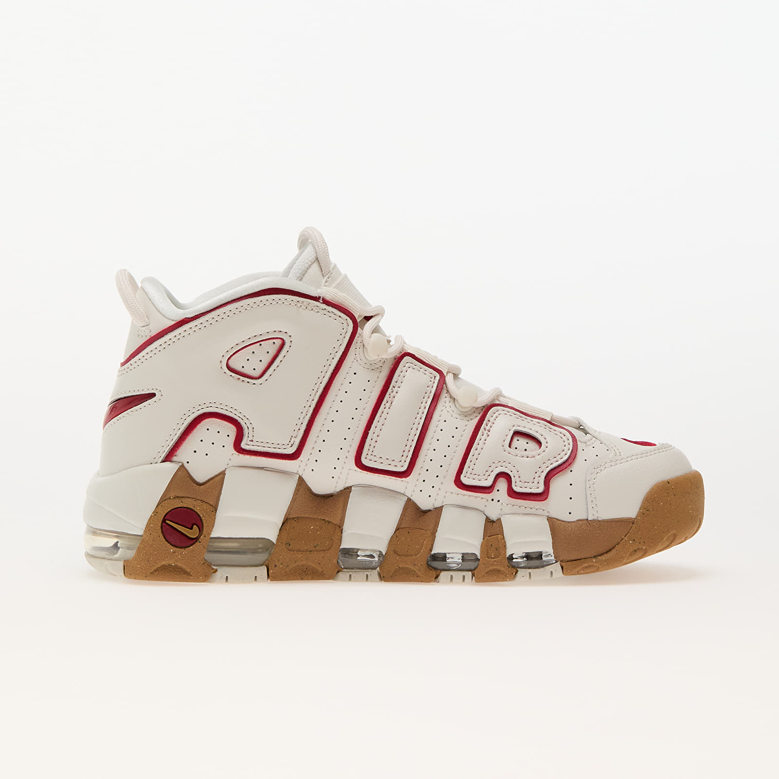 Women's shoes Nike W Air More Uptempo Phantom/ Gym Red-Gum Light Brown-Clear