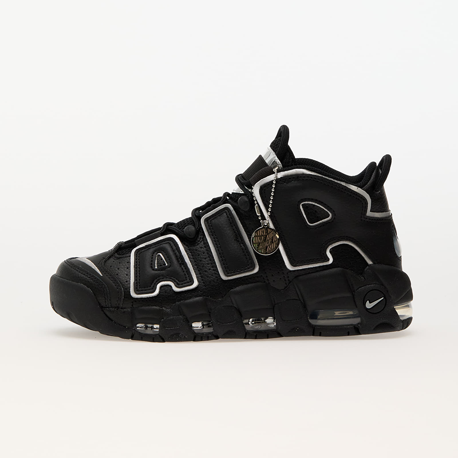 Dámske topánky a tenisky Nike W Uptempo '96 Black/ Metallic Silver-Turquoise Blue