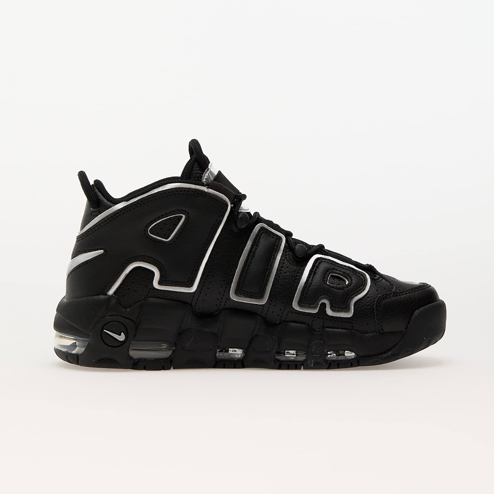Dámske topánky a tenisky Nike W Uptempo '96 Black/ Metallic Silver-Turquoise Blue