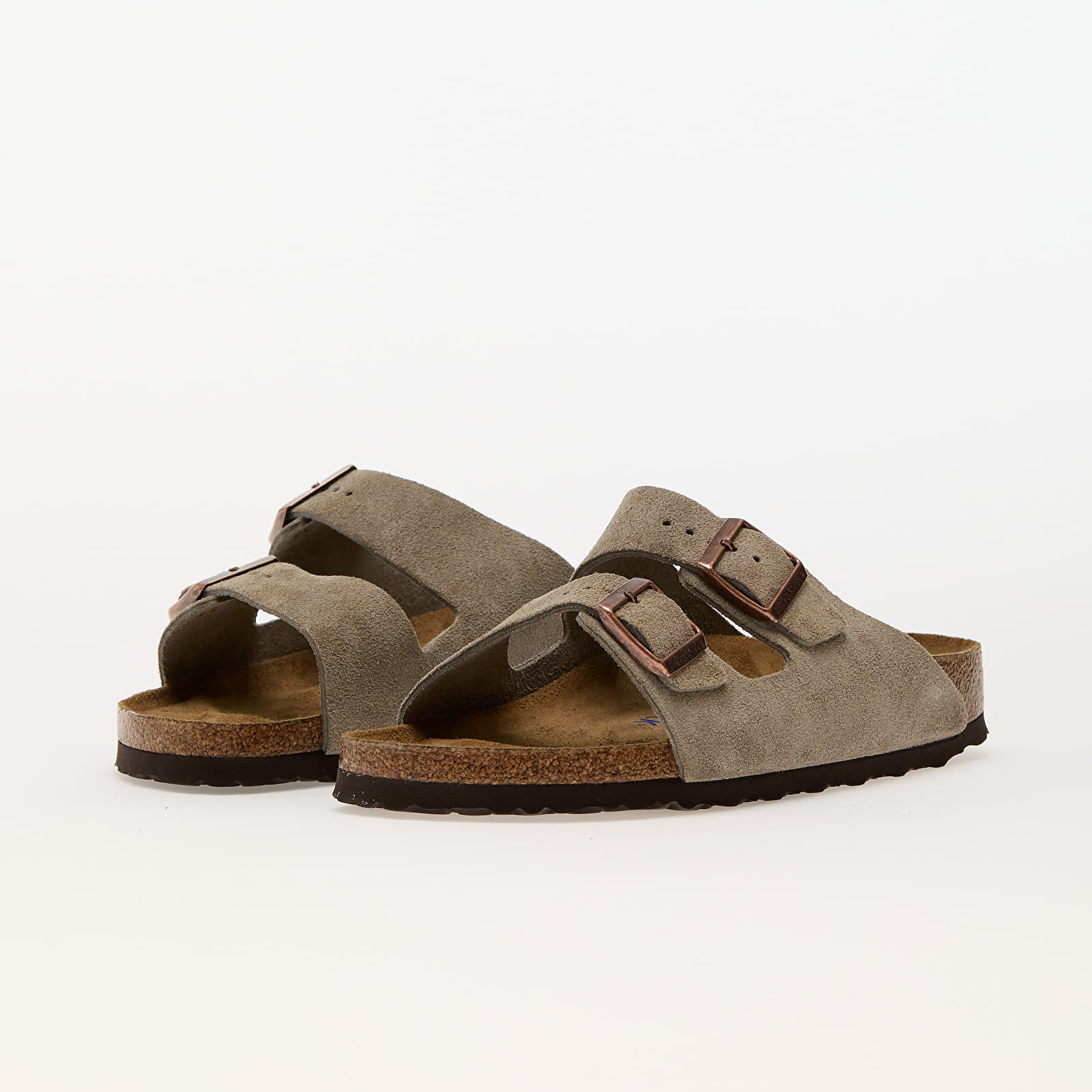 Damen Sneaker und Schuhe Birkenstock Arizona Birko-Floor Soft Taupe