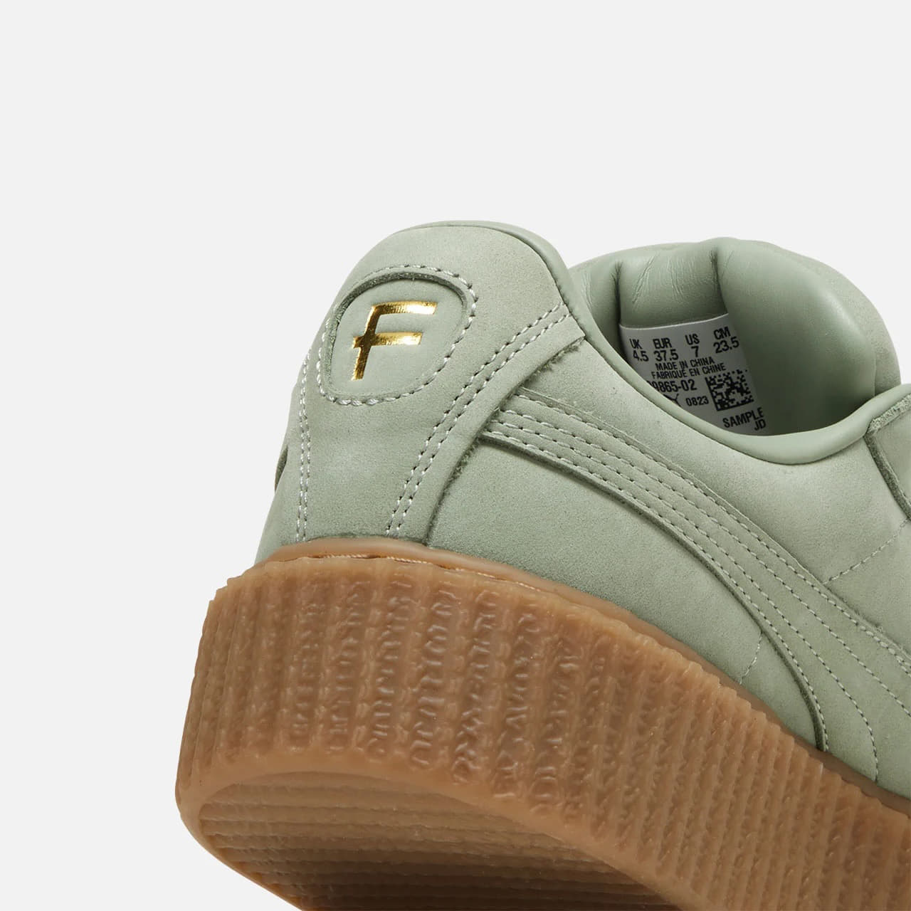 Men's shoes Fenty x Puma Creeper Phatty Nubuck Green Fog-Puma Gold-Gum