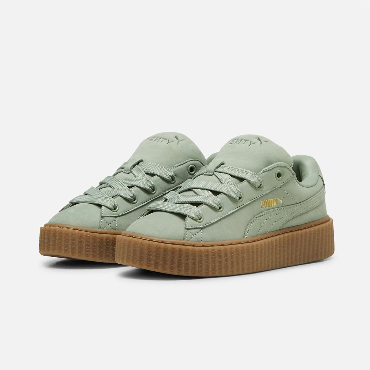 Men's shoes Fenty x Puma Creeper Phatty Nubuck Green Fog-Puma Gold-Gum