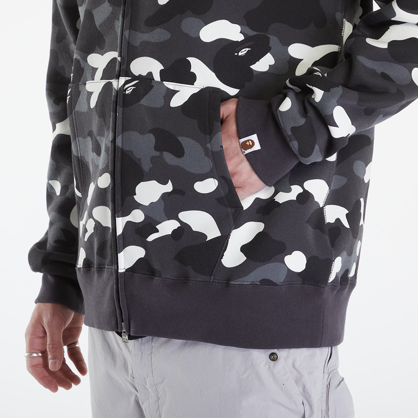 Bape city camo half shark hoodie hotsell