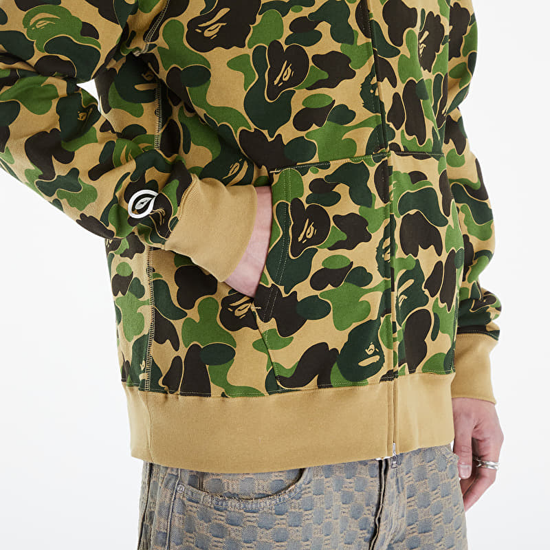 A BATHING APE Abc Camo Shark Full Zip Hoodie Green | Footshop