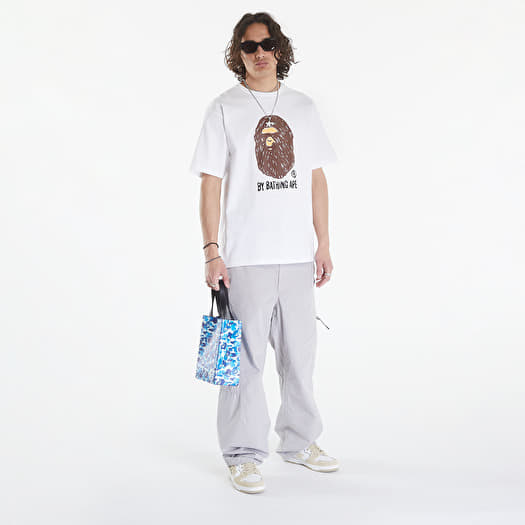 A BATHING APE Hand Draw Side Big Ape Head Tee White | Footshop
