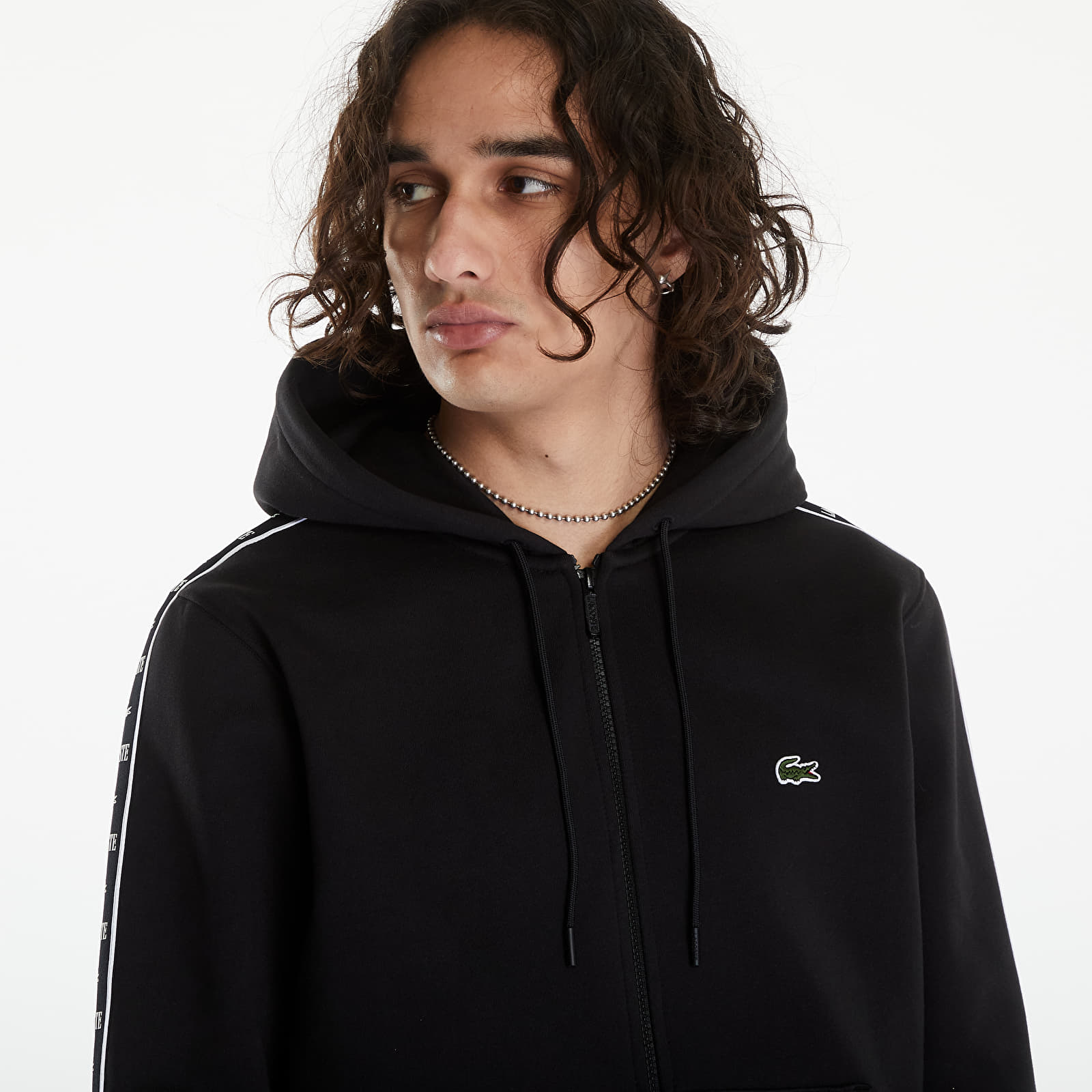 Kapucnis pulóverek és pulcsik LACOSTE Men's Sweatshirt Black