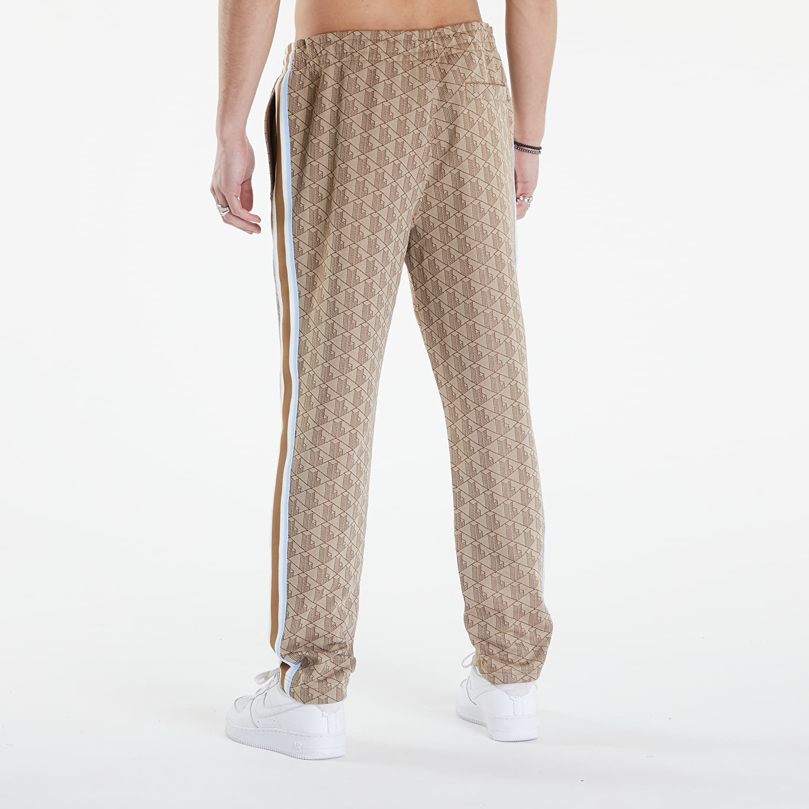 Kalhoty LACOSTE Paris Monogram Jaquard Track Pants Croissant/ Cookie