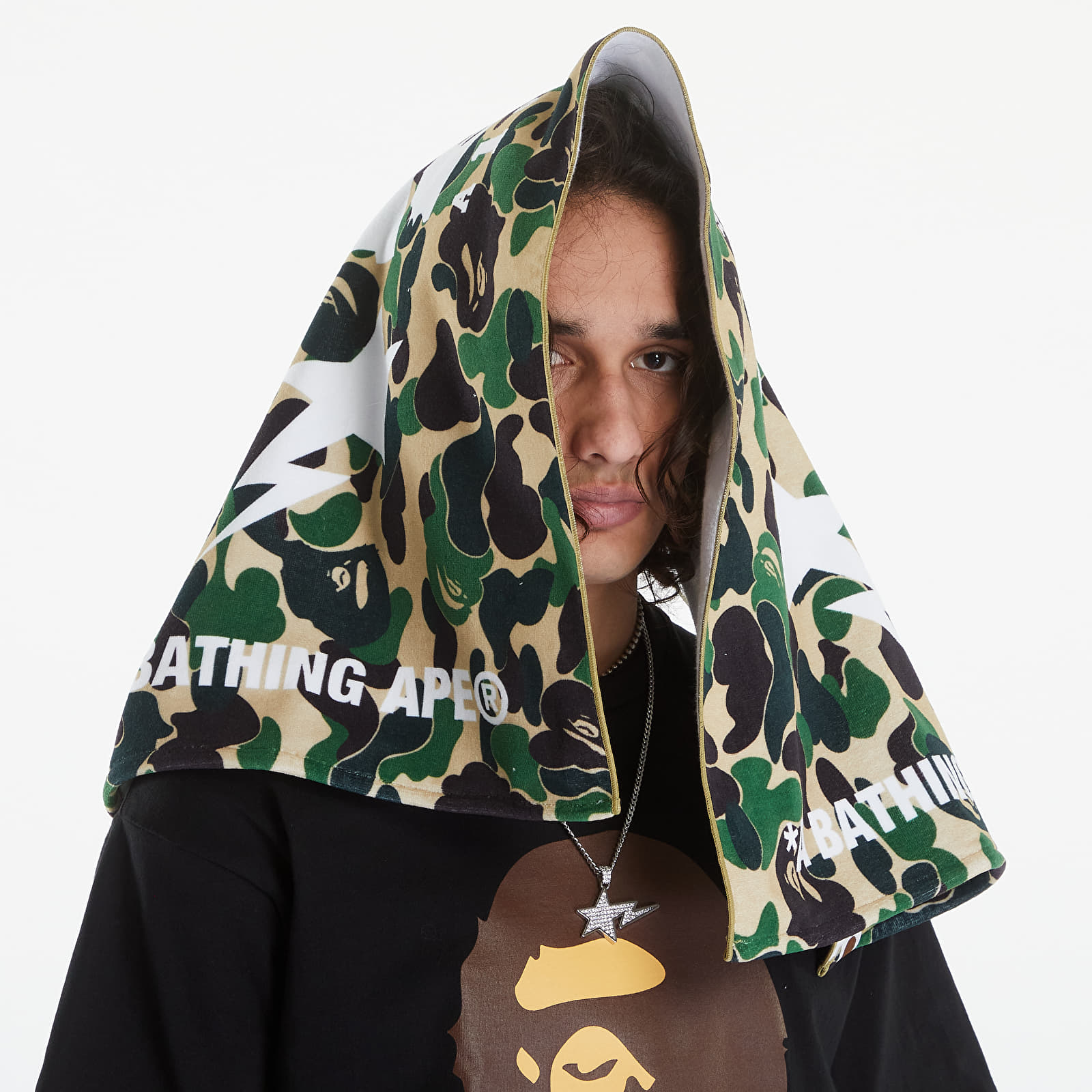 Törölközők A BATHING APE Abc Camo Sport Towel Green